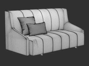 Ditre Italia Fluid Sofa 3D Model