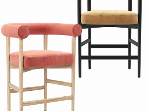 Crate and Barrel Mazz Counter Stool 3D 모델