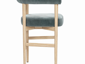Crate and Barrel Mazz Counter Stool 3D 모델