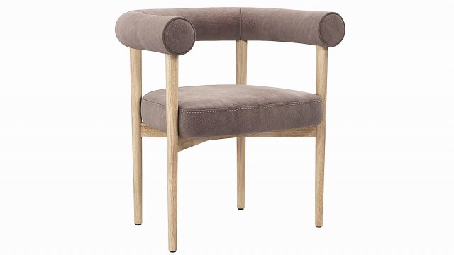 Mazz Dining Chair Crate and Barrel 3Dモデル .c4d .max .obj .3ds .fbx .stl .blend 