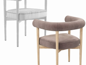Mazz Dining Chair Crate and Barrel 3Dモデル