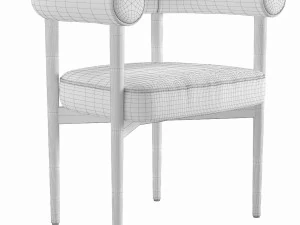 Mazz Dining Chair Crate and Barrel 3D Model