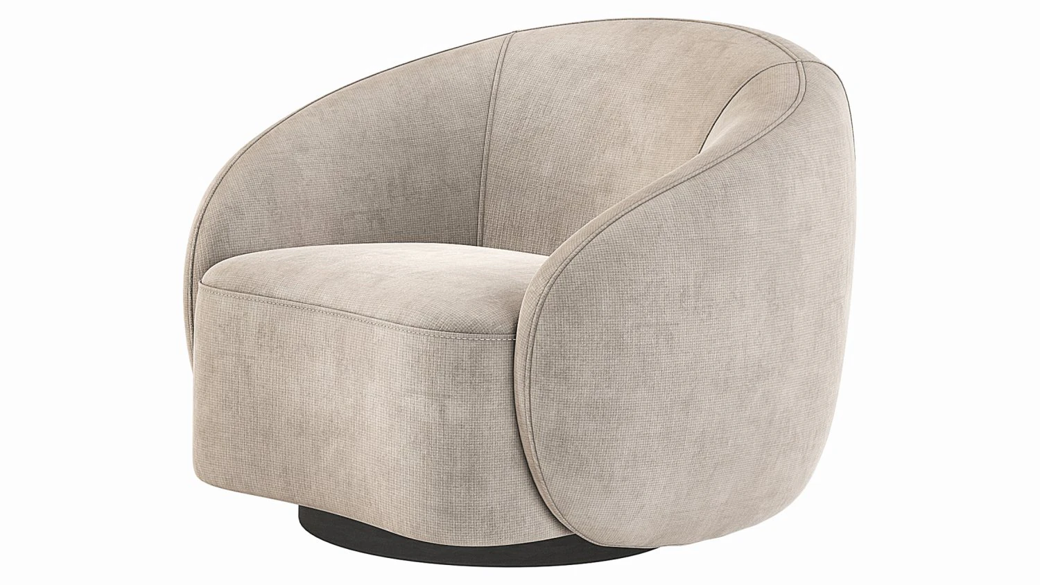 Eichholtz Amore Swivel Chair 3D Model .c4d .max .obj .3ds .fbx .stl .blend