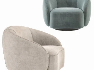 Eichholtz Amore Swivel Chair 3D Model