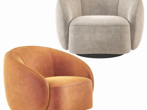 Eichholtz Amore Swivel Chair 3D Model