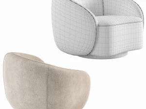 Eichholtz Amore Swivel Chair 3D Model