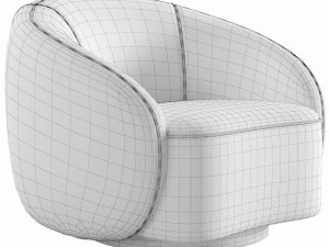 Eichholtz Amore Swivel Chair 3D Model