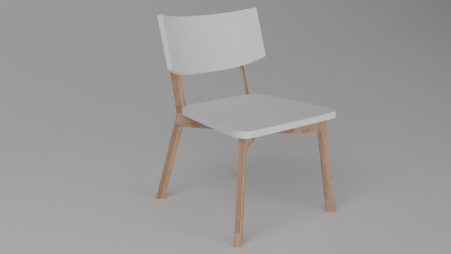 chair white askvoll 3D-Modell .c4d .max .obj .3ds .fbx .stl .blend 