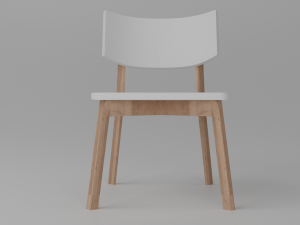 chair white askvoll 3D-Modell