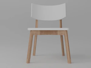 chair white askvoll 3D Model
