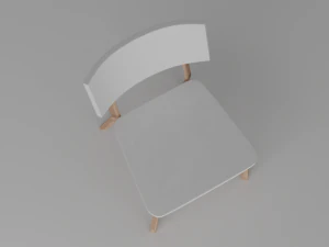 chair white askvoll 3D Model