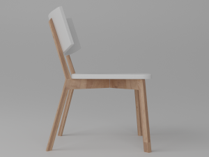 chair white askvoll 3D-Modell