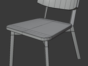 chair white askvoll 3D-Modell
