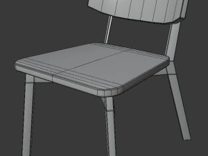 chair white askvoll 3D Model