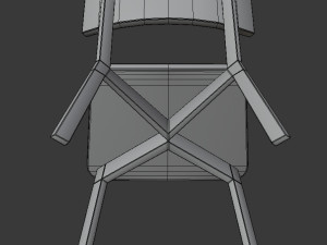 chair white askvoll 3D-Modell