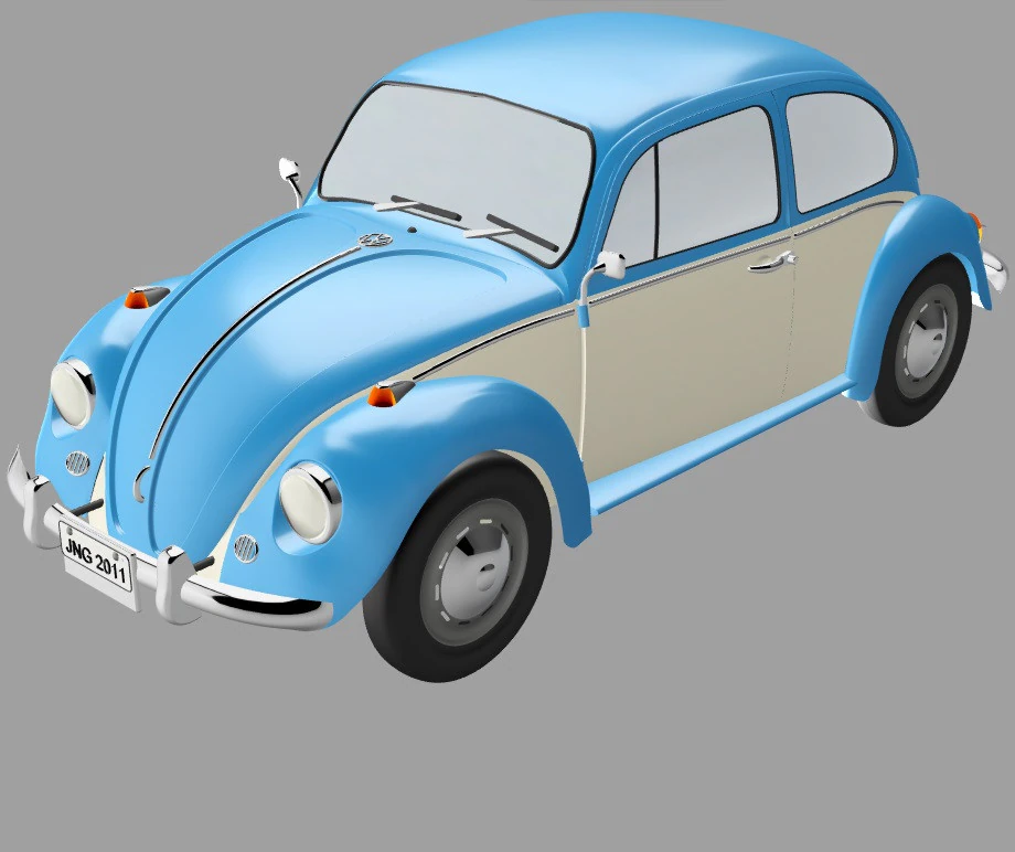 Beetle Realist miniature keychain 3D Print Model .c4d .max .obj .3ds .fbx .stl .blend 