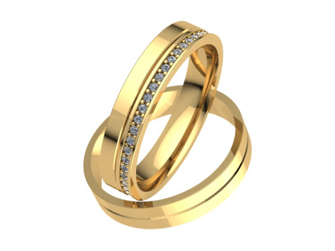 Wedding ring 3Dプリントモデル