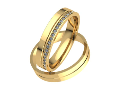 Alian&ccedil;a de casamento Modelo de Impressão 3D