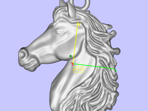 Pingente Cabeca Cavalo pendent of head horse 3Dプリントモデル