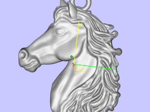 Pingente Cabeca Cavalo pendent of head horse 3D Print Model