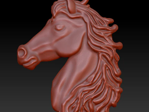 Pingente Cabeca Cavalo pendent of head horse 3D Print Model