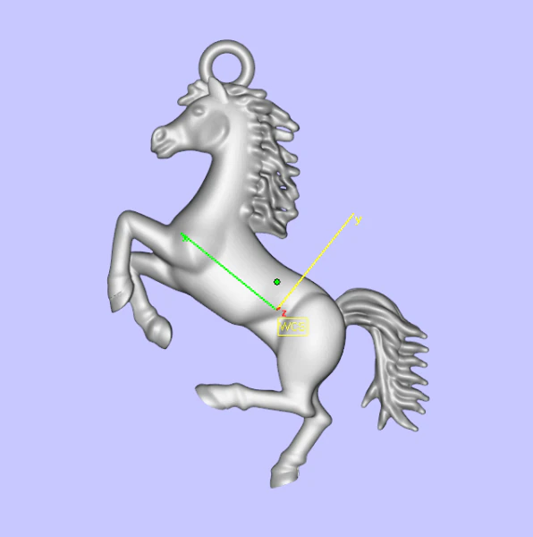 At kolye pingente de cavalo 3D Baskı Modeli .c4d .max .obj .3ds .fbx .stl .blend 