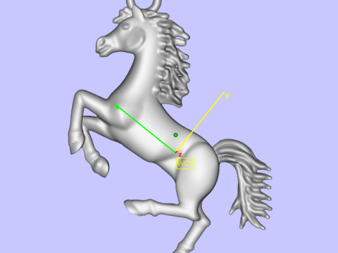 Horse pendant pingente de cavalo 3Dプリントモデル