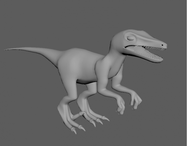 raptor 3D Модель .c4d .max .obj .3ds .fbx .stl .blend