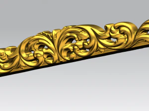 artcam의 테이블 하단 중간 플레이트 3D 모델