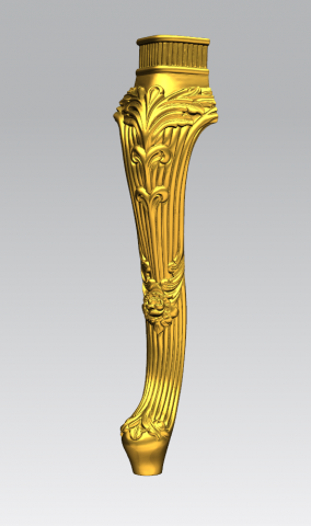 artcam leg design 3d for furniture table design 3D Модель .c4d .max .obj .3ds .fbx .stl .blend 