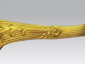 artcam leg design 3d for furniture table design 3D Модель