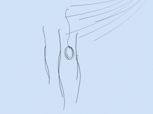 posts with wires 3D 模型
