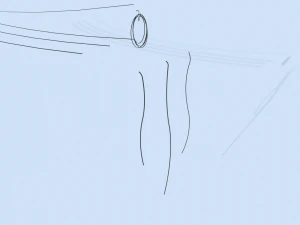 posts with wires 3D Model