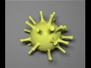 corona virus covid-19 low poly 3D Model