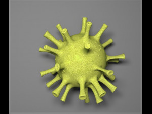 corona virus covid-19 low poly 3Dモデル