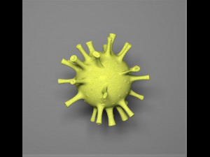 corona virus covid-19 low poly 3Dモデル