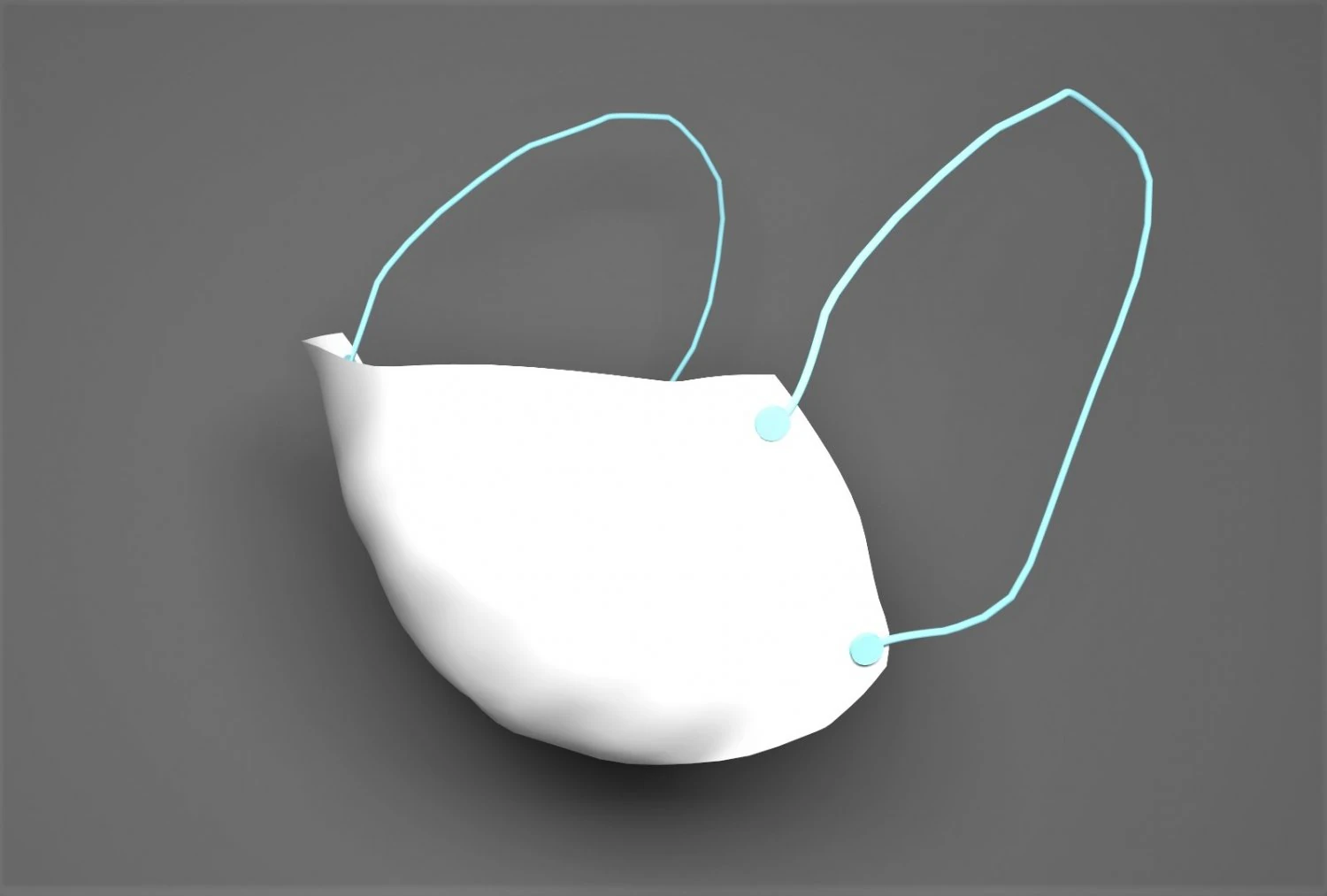 mask of medical low poly 3D Model .c4d .max .obj .3ds .fbx .stl .blend 