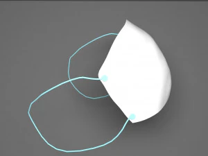 mask of medical low poly 3D Model