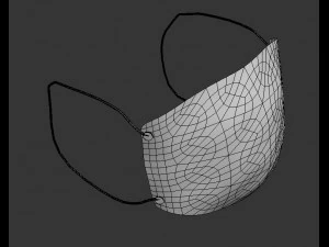mask of medical low poly 3D Model
