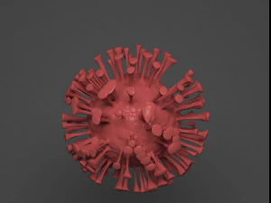 covid-19 corona virus- virus 3D Model