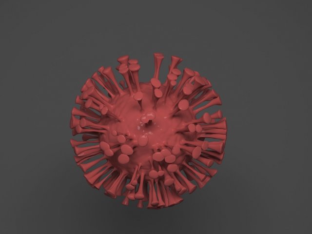covid-19 corona virus- virus 3D Модель .c4d .max .obj .3ds .fbx .stl .blend 