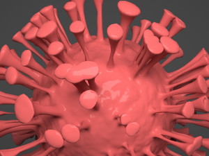 covid-19 corona virus- virus 3D Модель