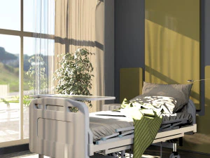 Pok&oacute;j szpitalny Model 3D