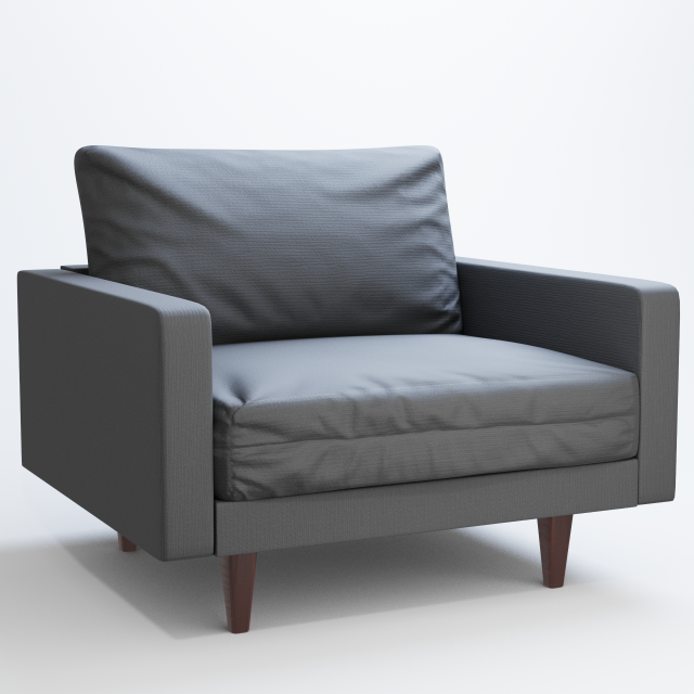 softchair Model 3D .c4d .max .obj .3ds .fbx .stl .blend