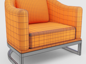 round chair 3D मॉडल
