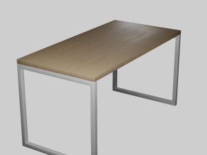 wood table 3D मॉडल