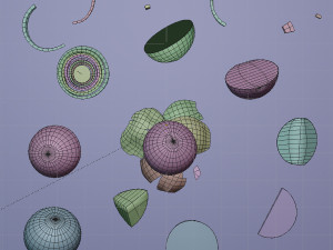 low poly onion photorealistic scene Modello 3D
