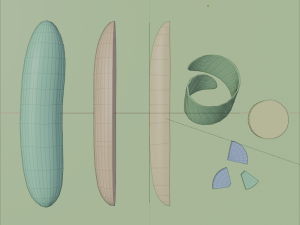 low poly photorealistic cucumber Modèle 3D