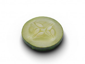 low poly photorealistic cucumber Modèle 3D