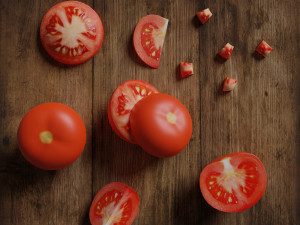 low poly tomato photorealistic scene 3D Model